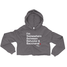 Load image into Gallery viewer, Behavior & Bachannal Crop Hoodie